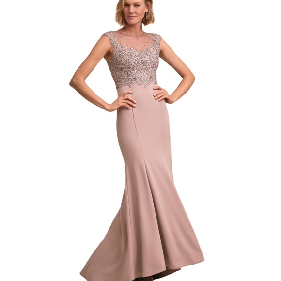 BHLDN Romina 16 Pink Lavender Embellished Bodice Formal Gown
